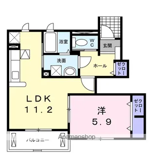 スィート キッス【1階】の間取り
