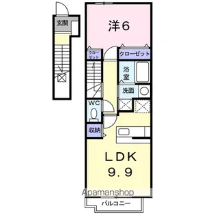 香川県丸亀市三条町【アパート】の間取り