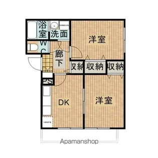 エステートマンションウェストプラザ館【102号室】の間取り