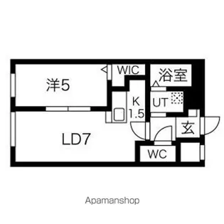 プレシェルト平岸【2階】の間取り