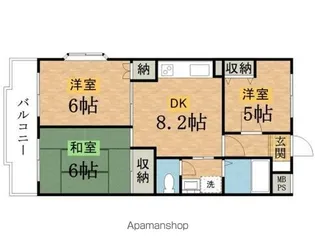 けやき通りプラザ【207号室】の間取り