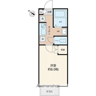 パステールグラン八千代台【1階】の間取り
