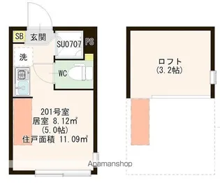 マルバ上板橋【2階】の間取り