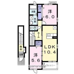 ジュウェル鎌倉壱番館【2階】の間取り