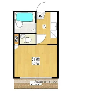 サンライズマンシオン【1階】の間取り