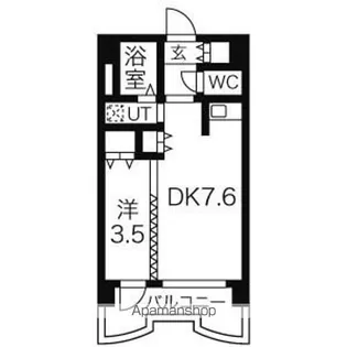 札幌ビオス館【812号室】の間取り