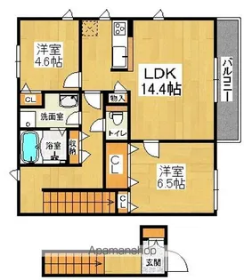 ジュヴェール深井【2階】の間取り