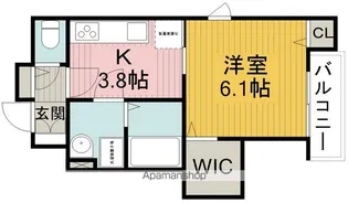 アルバス上野東【3階】の間取り