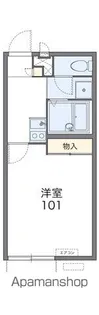 レオパレスヴィラ スエヒロⅤ【102号室】の間取り