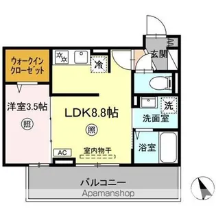 BRILLIA TWIN STAGE(ブリリア ツイン ステージ【3階】の間取り