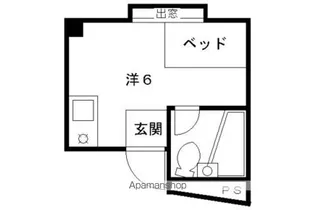 シャピタン六角【401号室】の間取り