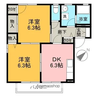 アピレンス【101号室】の間取り