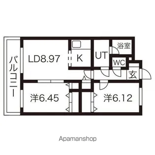 ルージュポミエ【4階】の間取り