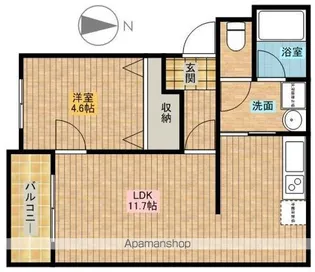 コンフォードⅢ【4階】の間取り