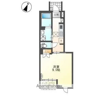 滋賀県長浜市室町【アパート】の間取り