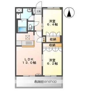 ローズガーデン長塚Ⅰ【1階】の間取り