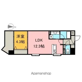 シャトー&ホテル名駅南1st【4階】の間取り