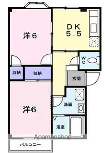 リバーサイド杜A【1階】の間取り