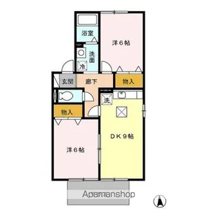クレール上今井【1階】の間取り