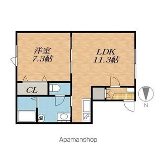 クレスト①【2階】の間取り