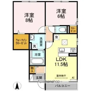 カーサ セレーナ【1階】の間取り