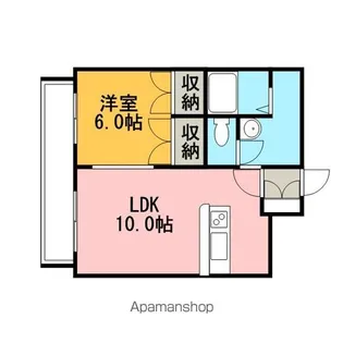ルート36【106号室】の間取り