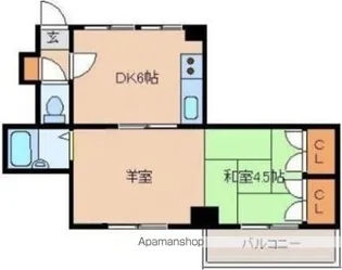 21コスモス恒久【403号室】の間取り