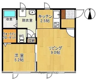 スピカ【1C号室】の間取り