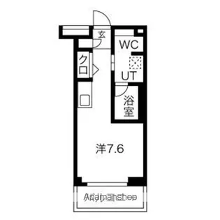 1Rの間取り画像