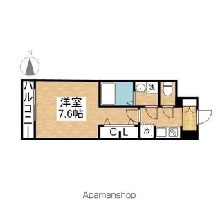 S-RESIDENCE桜本町awesome【14階】の間取り