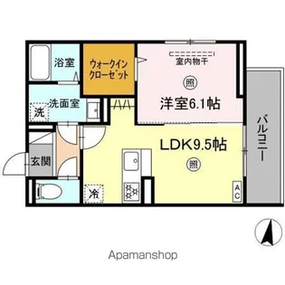 PREMILIFE日岡【3階】の間取り