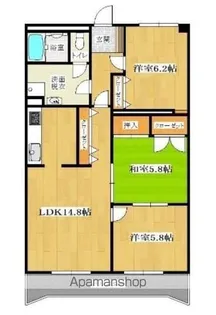 ヒルズ室見【302号室】の間取り