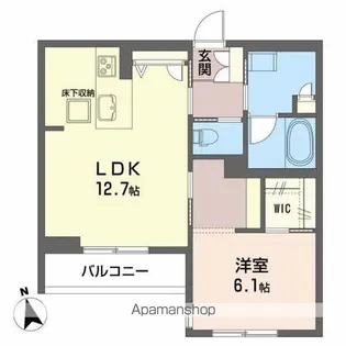 WAKURAS堰場【1階】の間取り