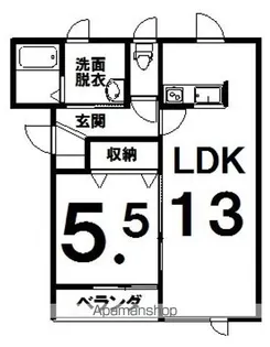 フィリックスB【105号室】の間取り