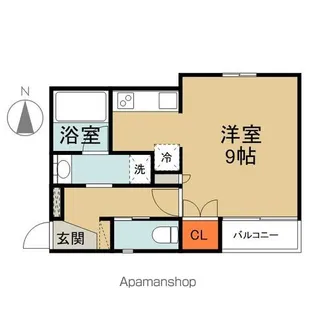 ストゥディオ・ローズマリー【1階】の間取り