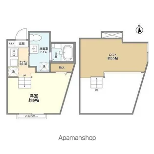 CHALETプラス駿河台【1階】の間取り