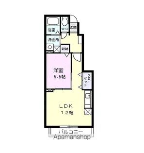 グランドカーサ枇杷島【1階】の間取り