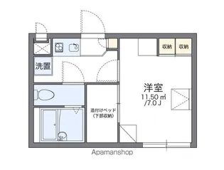 レオパレス高須【202号室】の間取り