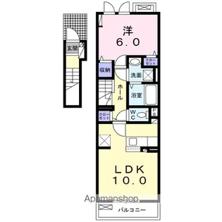 LA・CASA NOAH【2階】の間取り