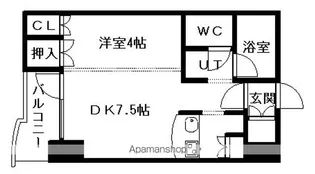 サンシャイン・シティー弐番館【2階】の間取り