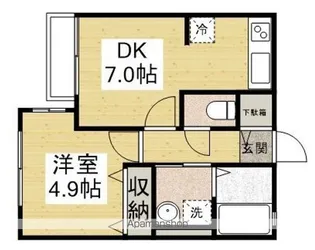 メゾンドタカⅡ【2階】の間取り