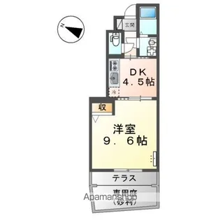 スターテラスセイラン【1階】の間取り