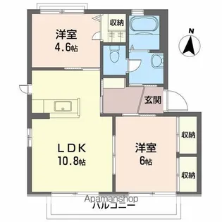 メゾンウィステリア A棟【2階】の間取り