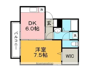 フリメール B棟【1階】の間取り