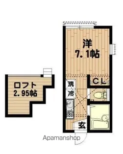 ハーミットクラブハウス上大岡【2階】の間取り