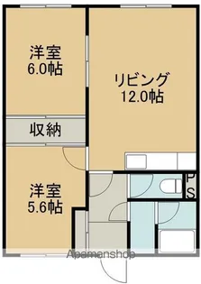 吉川マンション【1階】の間取り