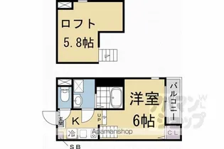 ハーモニーテラス景勝町II【105号室】の間取り
