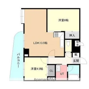 真駒内ガーデンハウス【2階】の間取り