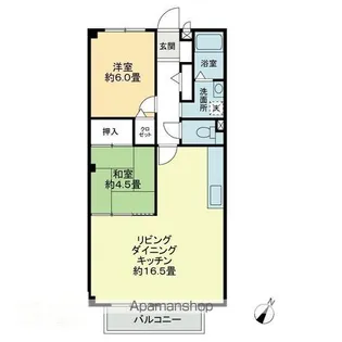 フォブール田村【2階】の間取り