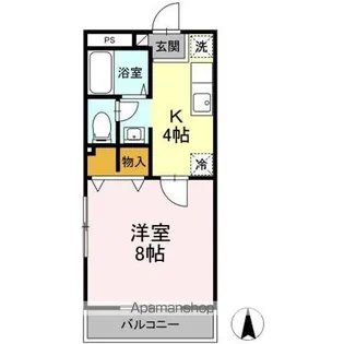 ライフ西市【1階】の間取り